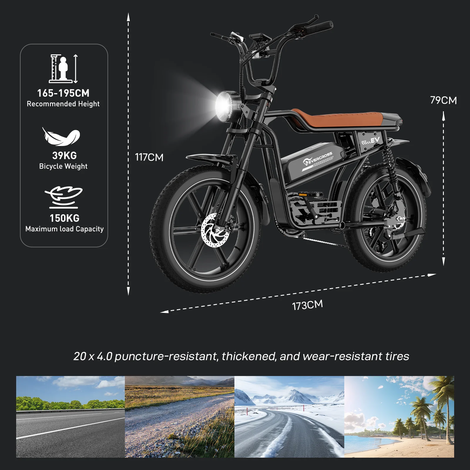 EVERCROSS EK30 Powerful Electric Bike for Adults-NFC - Image 11