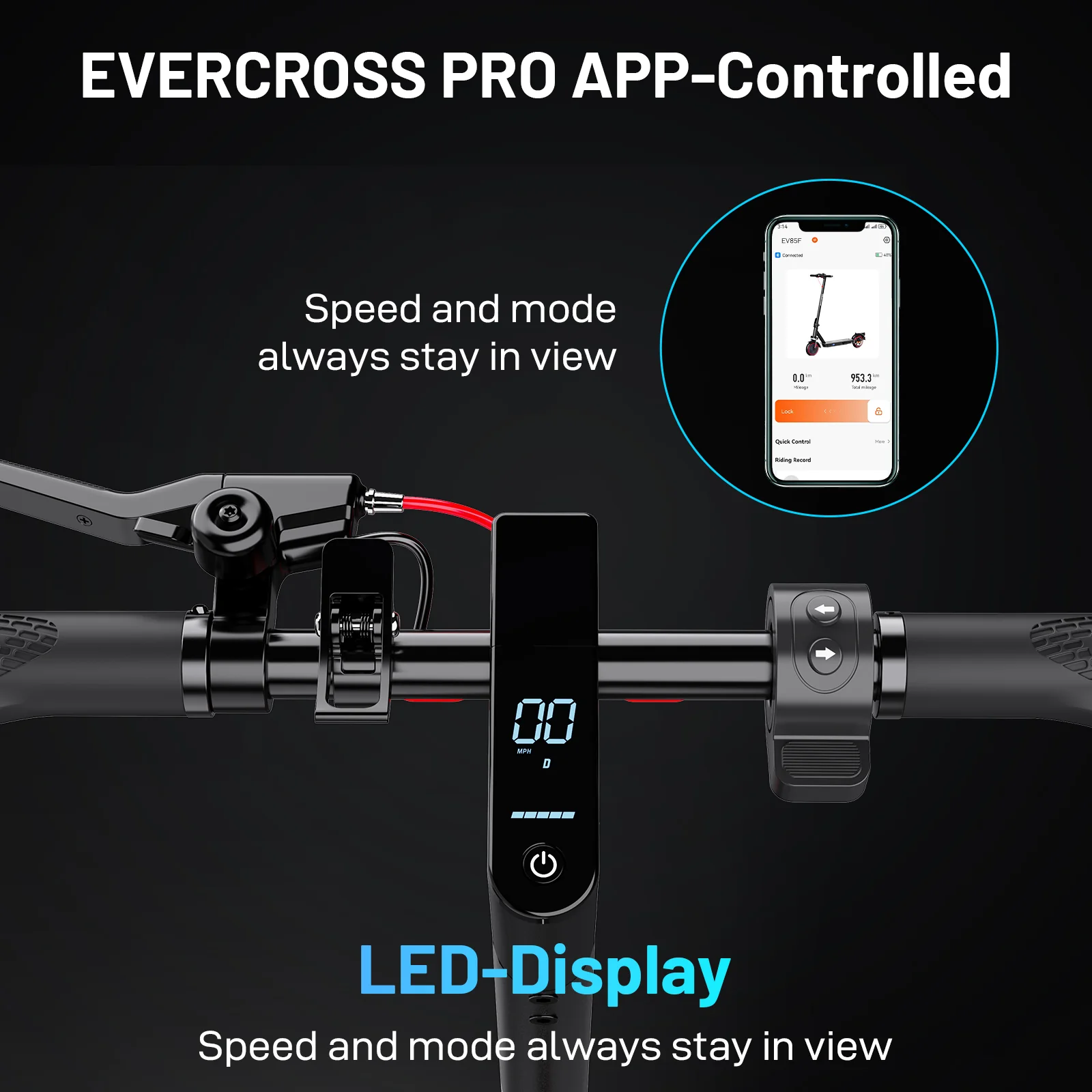 EVERCROSS TECH EV85F Electric Scooter - Image 7